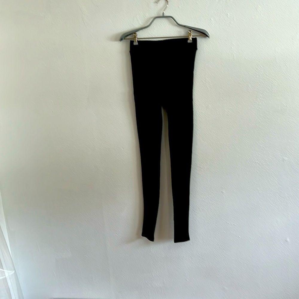 Naked Wardrobe Black Knit Sculpt Leggings Size S